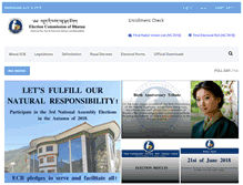 Tablet Screenshot of election-bhutan.org.bt